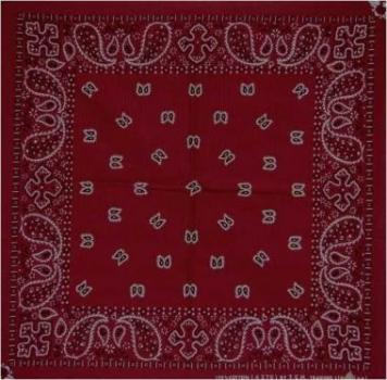 Bandana: bordeauxrot